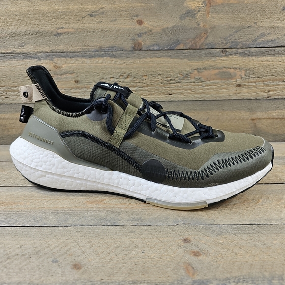 adidas Ultraboost 21 X Parley Men's Running Shoes Focus Olive Black - Picture 3 of 12